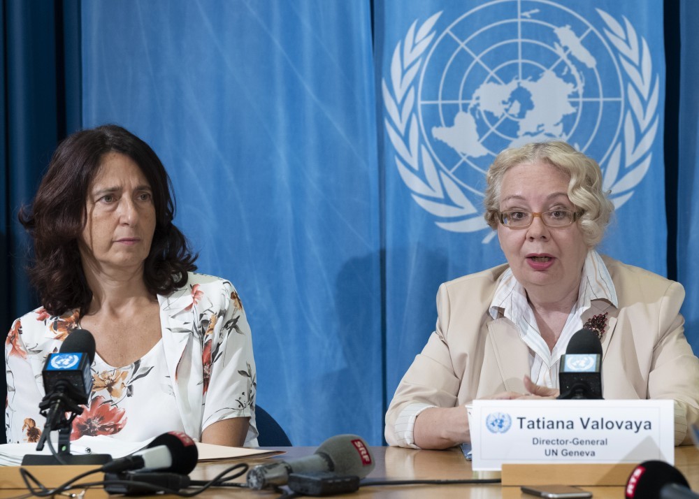 UNOG press conference: United Nations Geneva Director-General Tatiana Valovaya