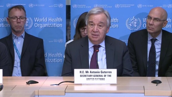 Press Conference: Secretary General at WHO