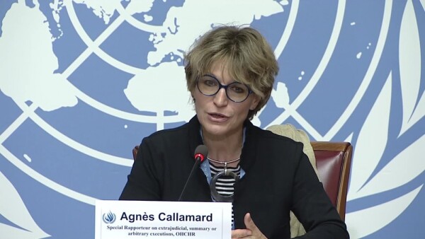 OHCHR press conference: Special Rapporteur on extrajudicial, summary or arbitrary executions Dr Callamard