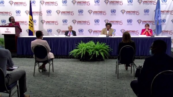 UNCTAD15 Barbados Press conference 04 October Opening