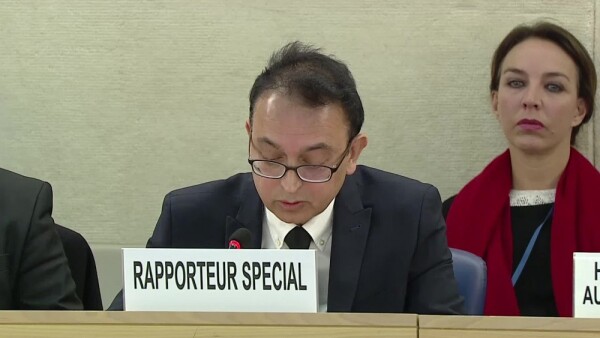 Special Rapporteur on Iran addresses HRC