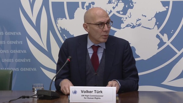 United Nations High Commissioner Volker Türk Press conference for Human Rights Day
