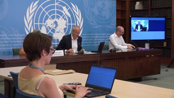 UN Human Rights Spokesperson Jeremy Laurence briefing on Greece