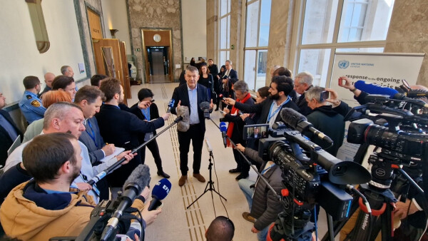 UNRWA Media stakeout - 13 February 2024