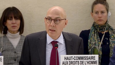 UN High Commissioner for Human Rights Volker Türk at 55 HRC on OPT.