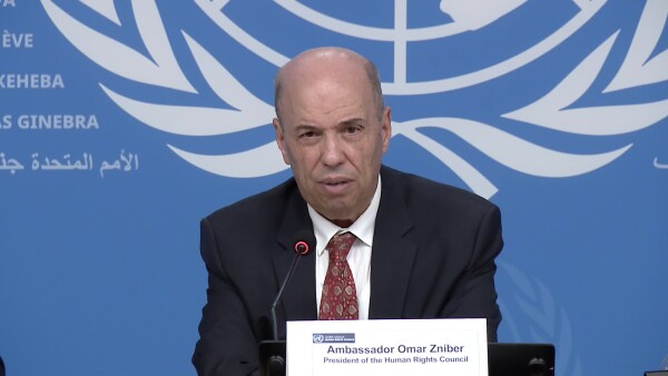 HRC President Omar Zniber Press conference - 10 June 2024