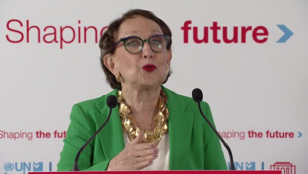 UNCTAD 16 Rebeca Grynspan Stake Out - 20 October 2025