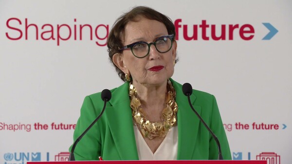 UNCTAD 16 Rebeca Grynspan Stake Out - 20 October 2025