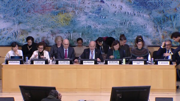 UN High Commissioner for Human Rights Volker Türk briefing to the Special Session on Iran at the Human Rights Council