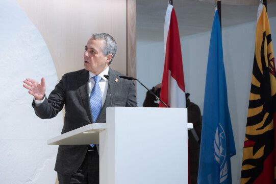 Une nouvelle passerelle pour les visiteurs de l'ONU dévoilée à Genève