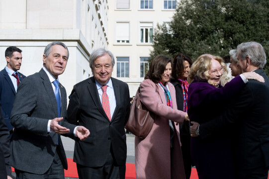 Une nouvelle passerelle pour les visiteurs de l'ONU dévoilée à Genève