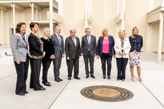 Une nouvelle passerelle pour les visiteurs de l'ONU dévoilée à Genève