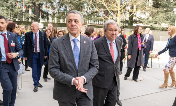 Une nouvelle passerelle pour les visiteurs de l'ONU dévoilée à Genève