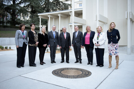 Une nouvelle passerelle pour les visiteurs de l'ONU dévoilée à Genève