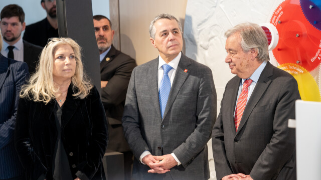 Une nouvelle passerelle pour les visiteurs de l'ONU dévoilée à Genève