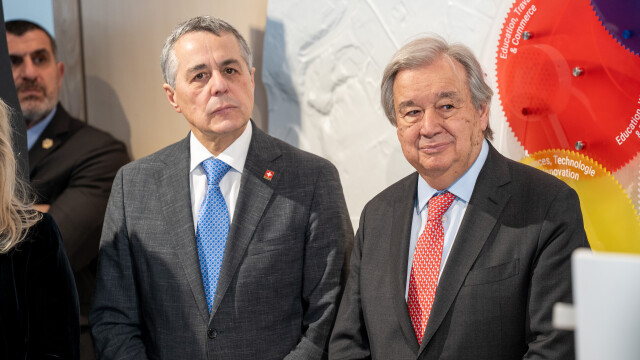 Une nouvelle passerelle pour les visiteurs de l'ONU dévoilée à Genève