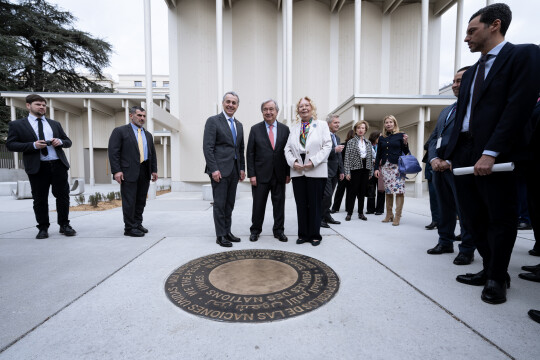 Une nouvelle passerelle pour les visiteurs de l'ONU dévoilée à Genève