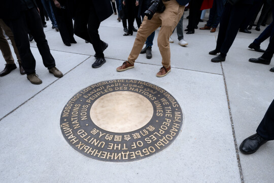 Une nouvelle passerelle pour les visiteurs de l'ONU dévoilée à Genève