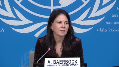 Annalena Baerbock (President of the General Assembly) - Geneva Press Briefing
