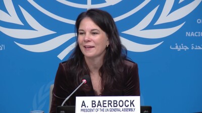 Annalena Baerbock (President of the General Assembly) - Geneva Press Briefing