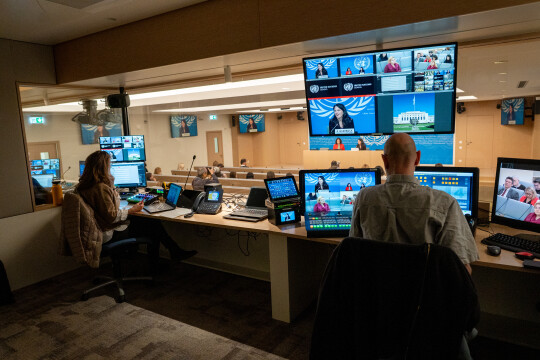 Annalena Baerbock (Présidente de l'Assemblée générale) - Point de presse de Genève