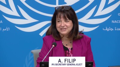 IPU - Press conference: Secretary General-Elect Anda Filip