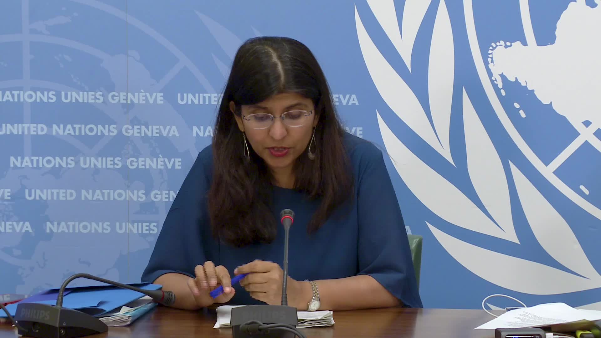UN Human Rights briefing Ravina Shamdasani on Russia