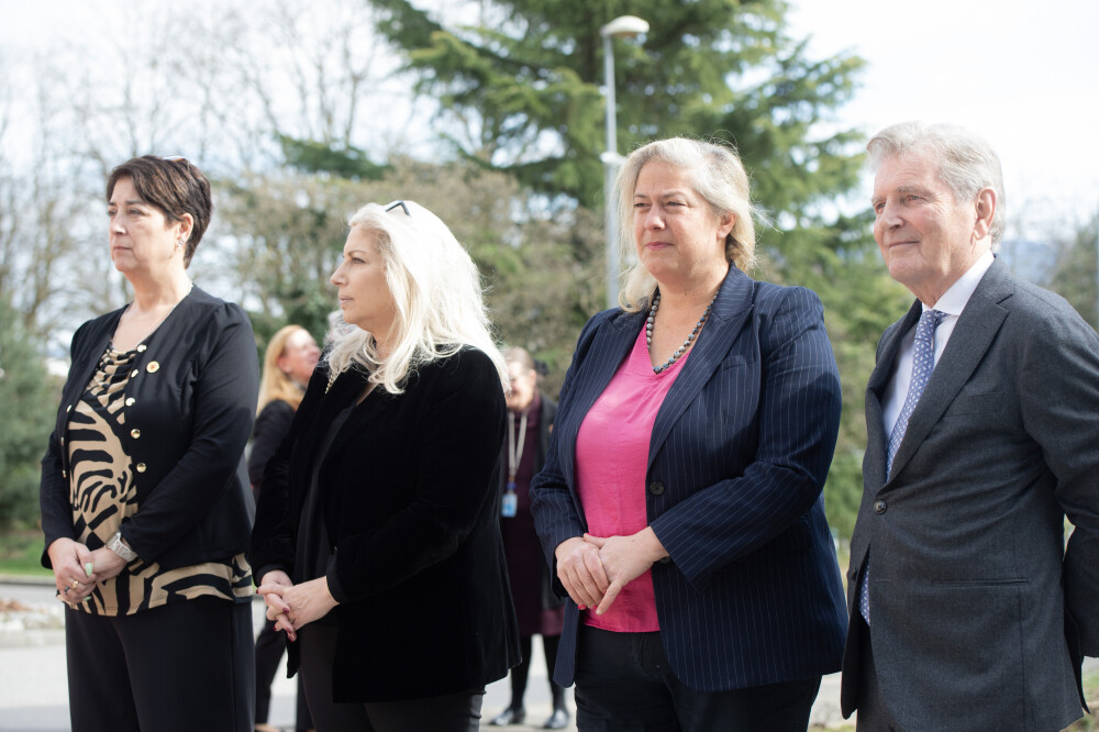 Nathalie Fontanet,  Ivan Pictet and dignitaries