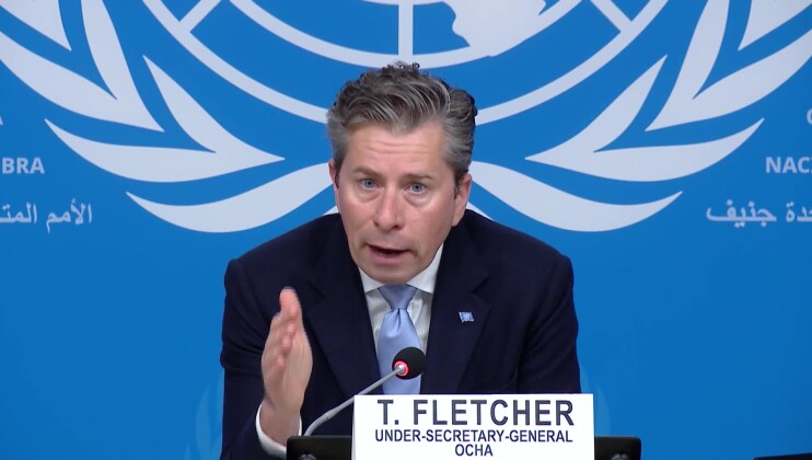 UN relief chief press conference - Tom Fletcher