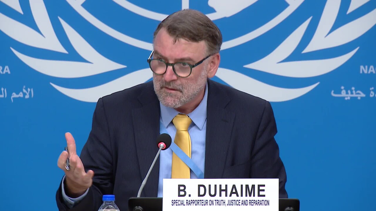 OHCHR - Press conference: A Global Briefing on Transitional Justice Around the World